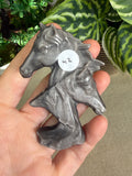 Silver Obsidian Horses