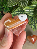 Carnelian Druzy Hearts