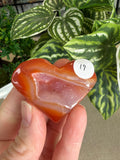 Carnelian Druzy Hearts