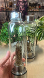 Smokey Quartz Glass Drink Bottles