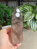 Black tourmaline in Quartz tower