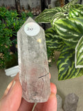 Black tourmaline in Quartz points