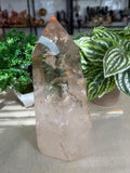Smokey Quartz Tower with Hematoid inclusions