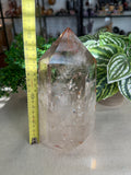 Smokey Quartz Tower with Hematoid inclusions