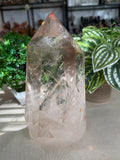 Smokey Quartz Tower with Hematoid inclusions