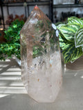 Smokey Quartz Tower with Hematoid inclusions