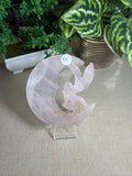 Rose Quartz Fairy In Moon