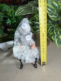 Apophyllite with Peach Stilbite Cluster