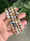 Crazy lace agate bracelets 8mm
