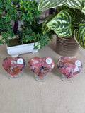 Rhodonite Hearts