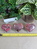 Rhodonite Hearts