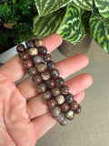 Money agate bracelets 8mm