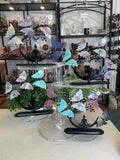 Butterflies with Meditating Lady