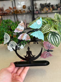 Butterflies with Meditating Lady