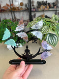 Butterflies with Meditating Lady
