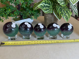 Watermelon Fluorite Spheres