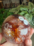 Fire Quartz and Golden Healer Sphere