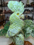 Green Jade Cockatoo on custom stand
