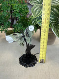 Prehnite Butterfly with Cat