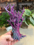 Colour changing crystal tree display