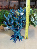 Colour changing crystal tree display