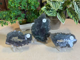 Fluorite with Pyrite Slices