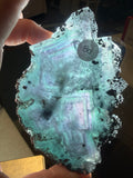 Fluorite with Pyrite Slices