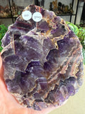 Chevron Amethyst Slice from Uruguay