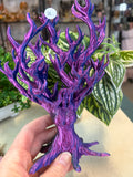 Colour changing crystal tree display