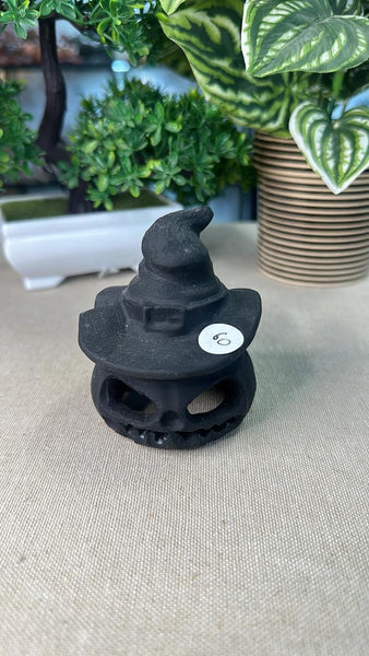 Obsidian Pumpkin with hat