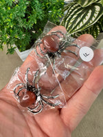 Crystal Spider Brooches