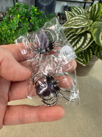 Crystal Spider Brooches