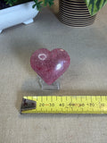 Ice Rhodonite Heart