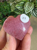 Ice Rhodonite Heart