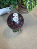 Plum Blossom Jasper Sphere