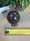 Plum Blossom Jasper Sphere