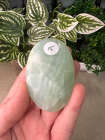 Pistachio Calcite Palm Stones