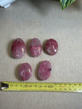 Ice Rhodonite Palm Stones
