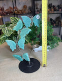 Amazonite Butterfly Sphere Stand