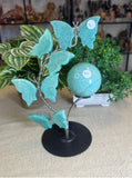 Amazonite Butterfly Sphere Stand