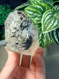 Raw Quartz with Black rutile and black mica