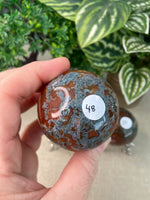 Red Moss Agate Spheres