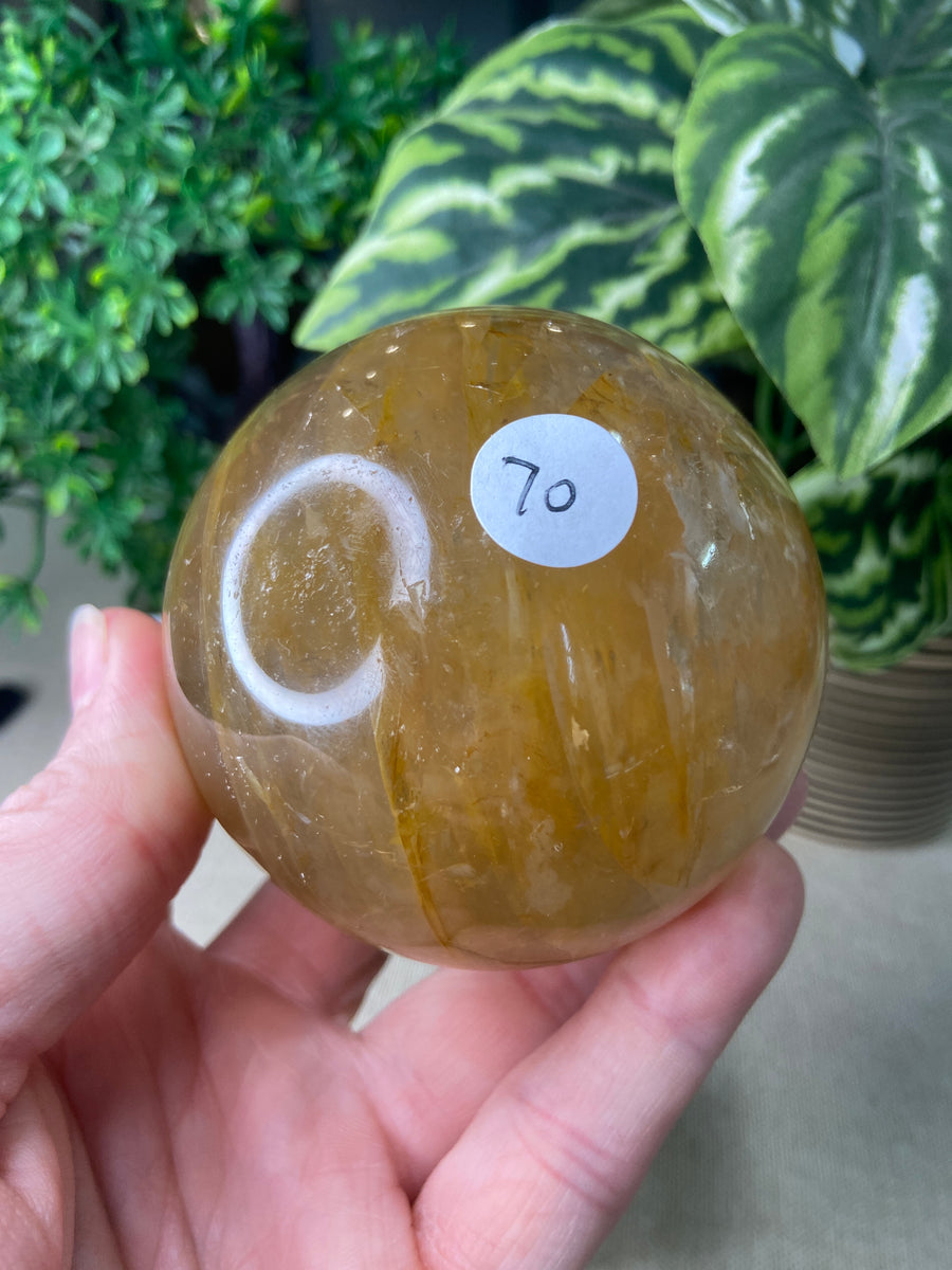 Golden Healer Sphere – Infinity Crystals by Moana