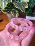 Rose Quartz faceted bracelet