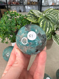 Amazonite and Smokey Spheres