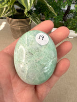 Green Moonstone Palm Stones