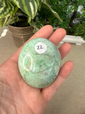 Green Moonstone Palm Stones