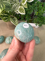 Amazonite Palm stones