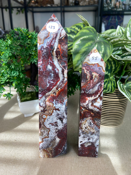 Mexican Crazy Lace Agate Towers