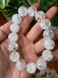 Clear Quartz Crackle Bracelet